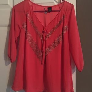 Buckle Boutique size S sheer shirt